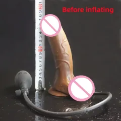 Consolador inflable de silicona para mujer