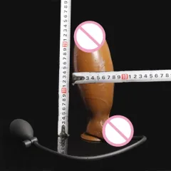 Consolador inflable de silicona para mujer,