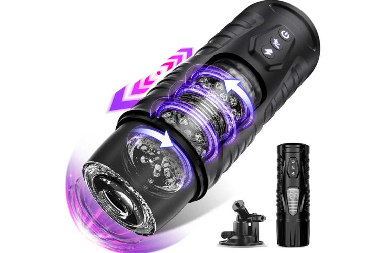 Masturbador automático masculino con 7 modos de empuje y 7 modos de rotación